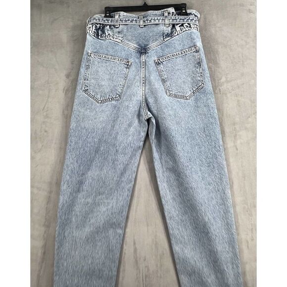 New AGOLDE Riya Elasticated High Rise Peg Jeans - Picture 7 of 11